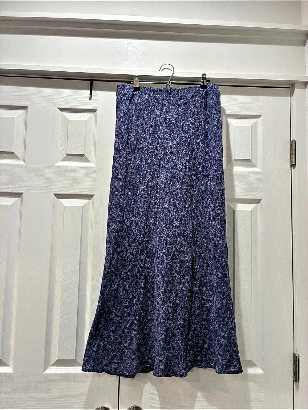 Eddie Bauer Abstract Maxi Skirt Purple Small